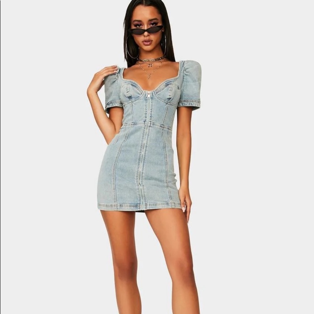 SOLD Dollskill 80’s Inspired Denim Dress